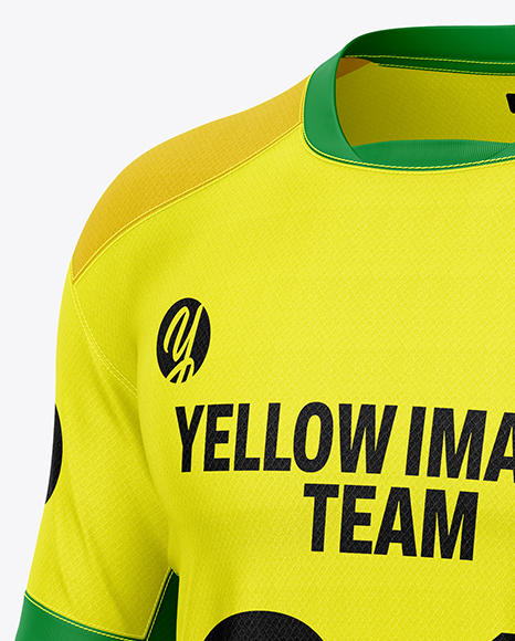 Soccer Jersey Mockup - Half Side View