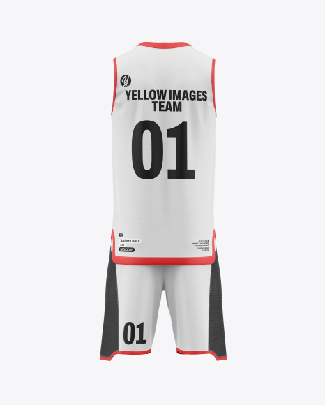 Basketball Kit Mockup - Back View - Sport Kit mockups