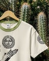 T-Shirt with Hanger on Cactus Background Mockup