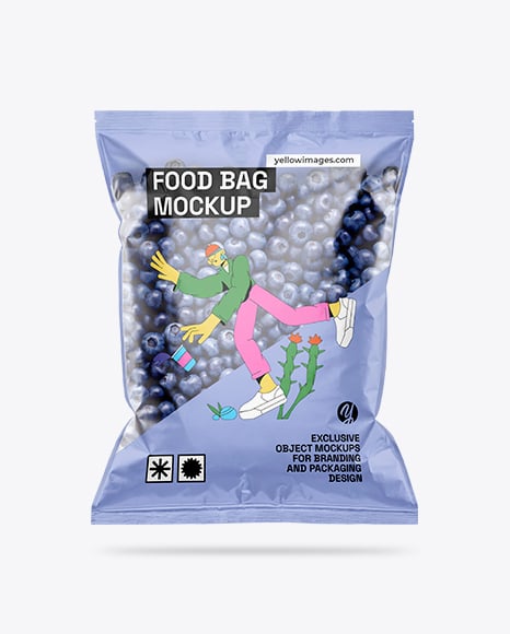Plastic Bag With Blueberries Mockup - 39++Plastic+Bag+Mockups+|+Free+