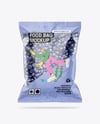 Plastic Bag With Blueberries Mockup