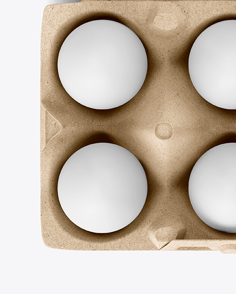 Opened Egg Carton Packaging Mockup