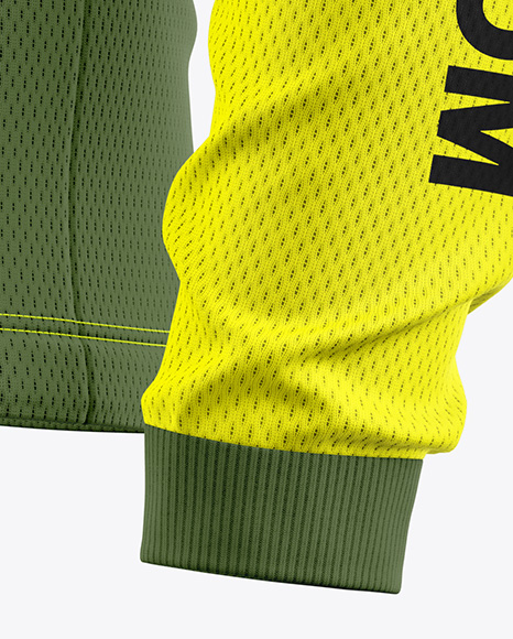 Mesh Jersey Mockup - Half Side View