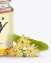 Small Clear Glass Jar with Linden Honey Mockup