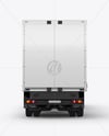 Semi Trailer Truck Mockup - Back View