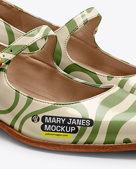 Pair of Mary Janes Mockup