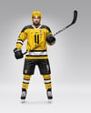 Man Wearing Full Ice Hockey Kit Mockup