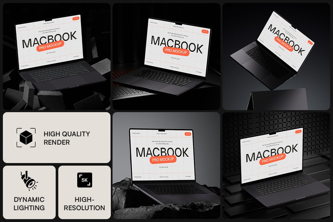 MacBook Pro M3 Mockup