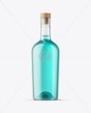 Clear Glass Liquor Bottle Mockup