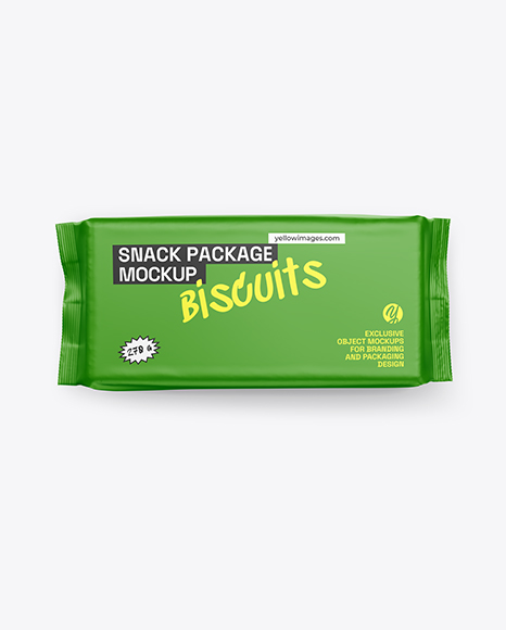 Matte Snack Pack Mockup - Top View