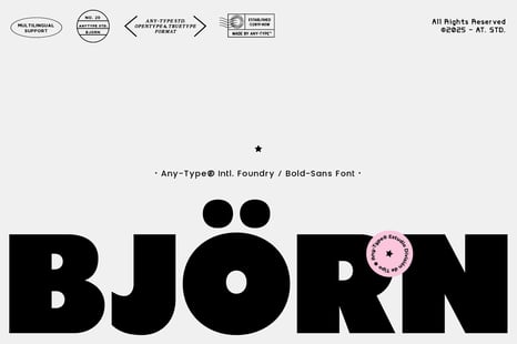 BJÖRN Bold Sans Serif - Creative Store