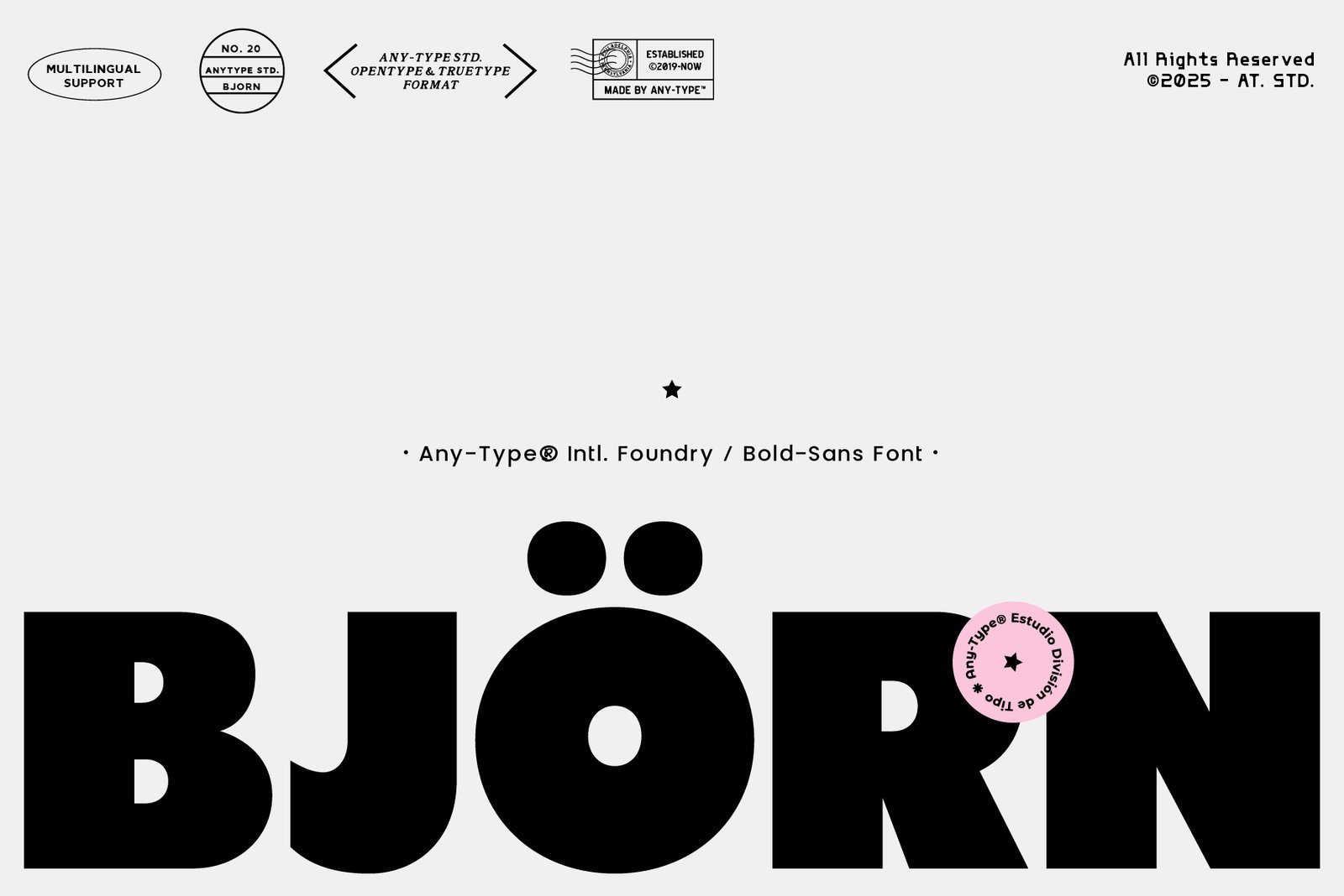 BJÖRN Bold Sans Serif