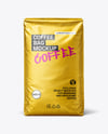 Metallic Coffee Bag Mockup