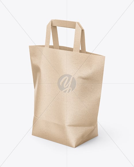 Kraft Paper Shopping Bag Mockup