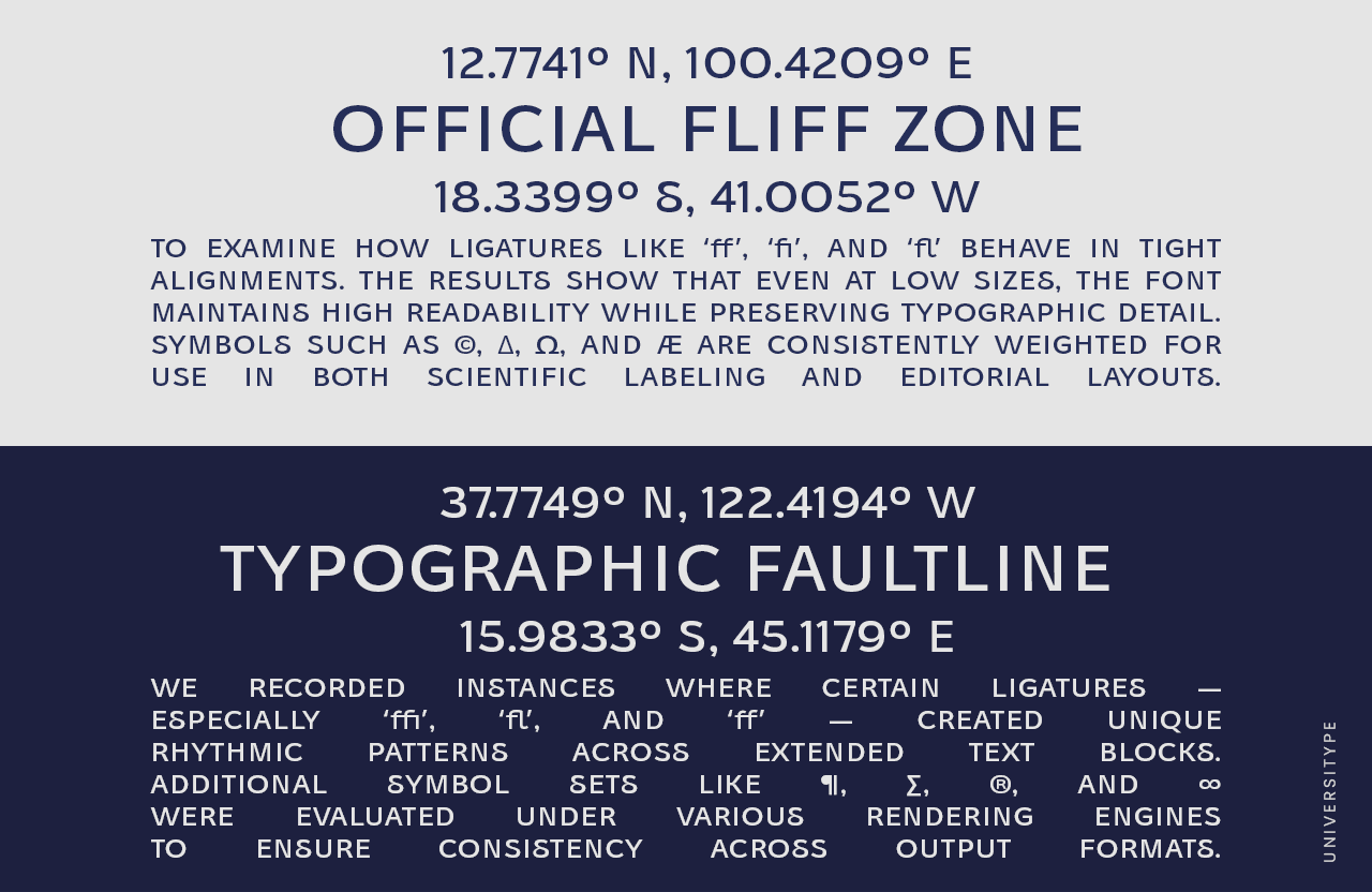 UT Qraste - A Versatile Display Font