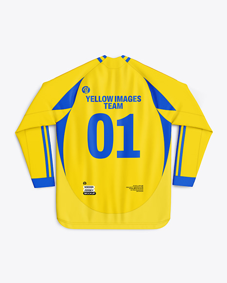 Long Sleeve Soccer Jersey Mockup