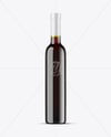Green Glass Red Wine Bottle Mockup