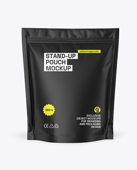 Matte Stand-up Pouch Mockup