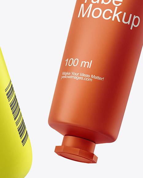 Pump Bottle with Tube Mockup