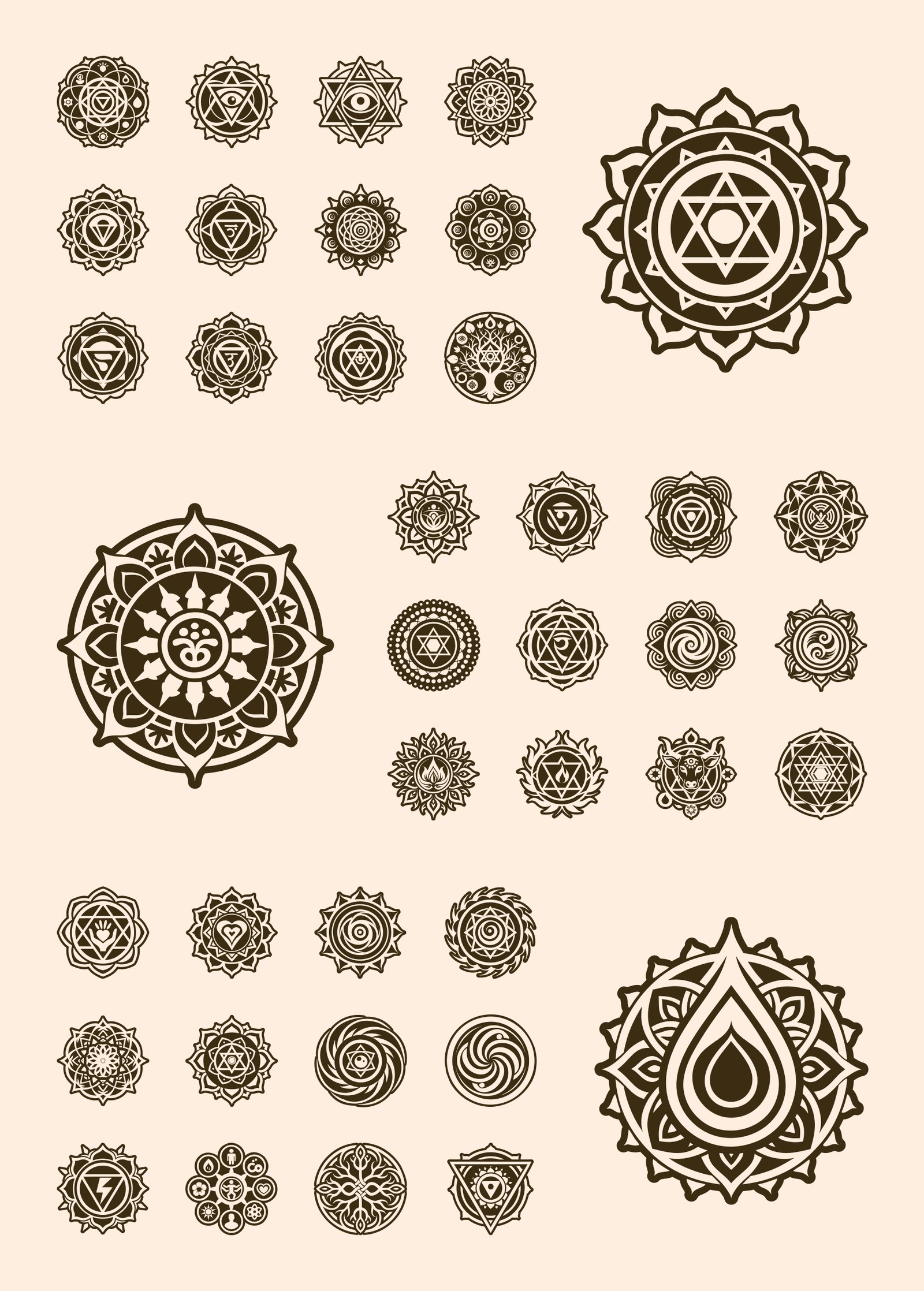 Chakra Symbols Collection