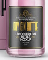 Gin Bottle with Box Mockup