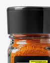 Square Glass Jar with Cayenne Pepper Mockup