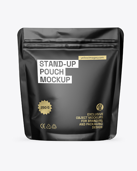 Matte Stand-up Pouch Mockup