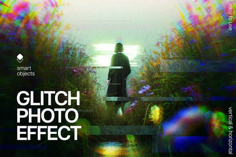 Radial Glitch Photo Effect - Instagram story