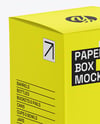 Paper Box Mockup – Half Side View