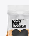 Transparent Package with Lentils Mockup
