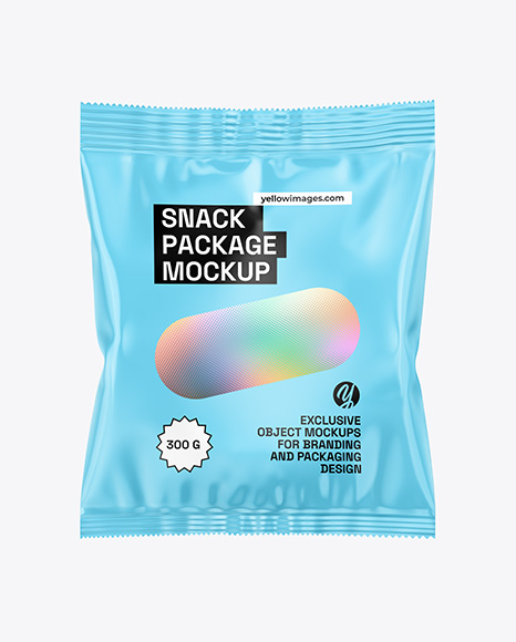 Glossy Snack Package Mockup