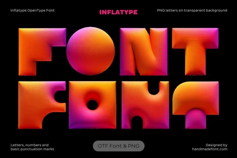 Inflatype Font - Creative Store