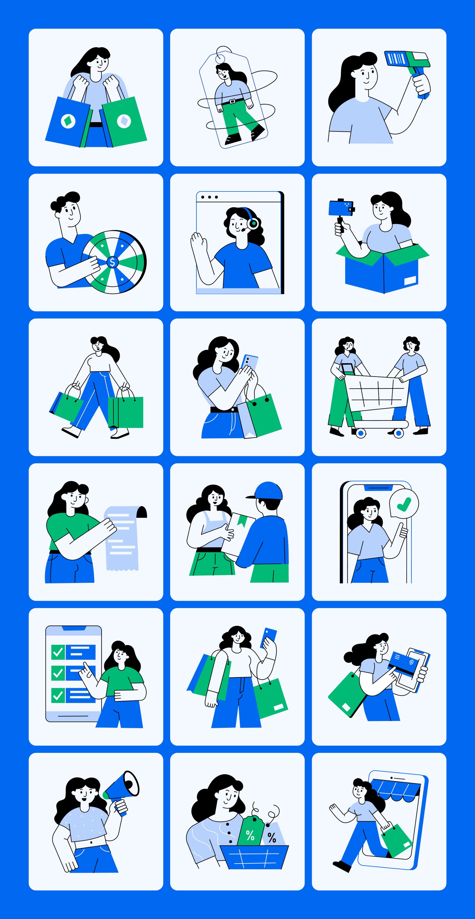Shopping Illustration Art