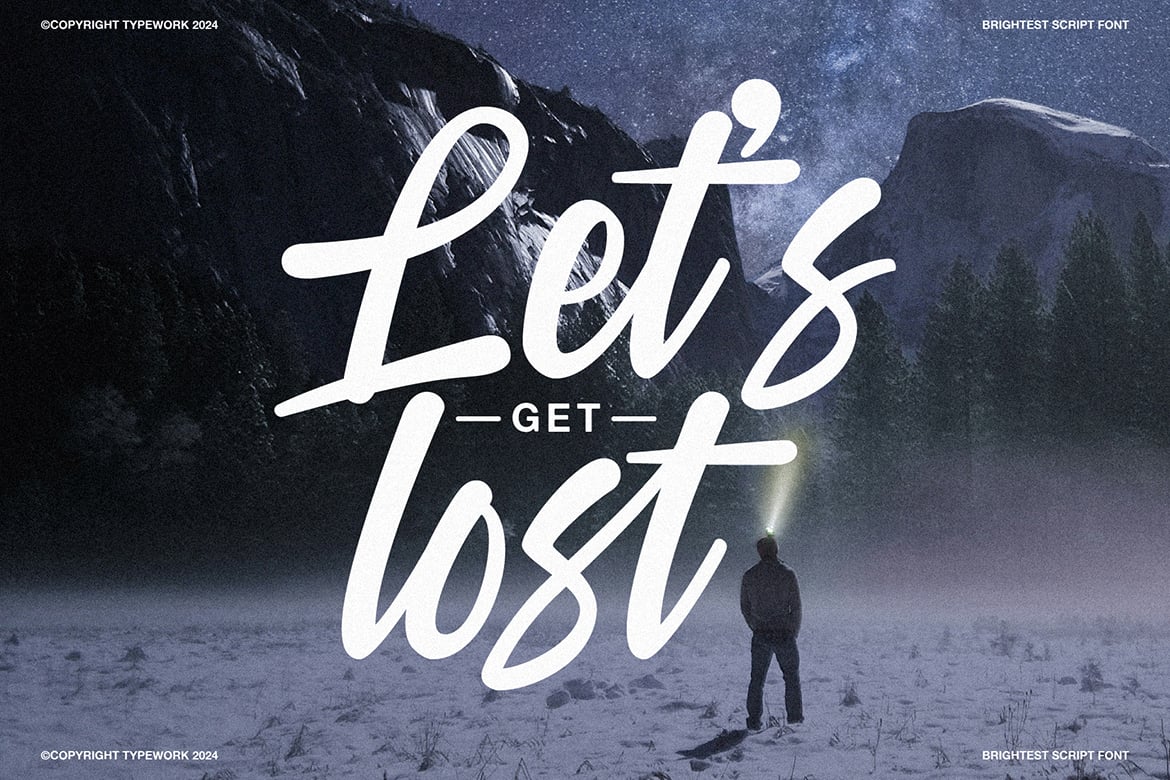 Brightest - Graffiti Signature Font