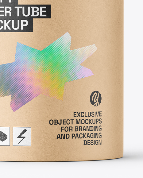 Kraft Paper Tube Mockup