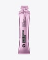 Metallic Stick Sachet Mockup - Front View