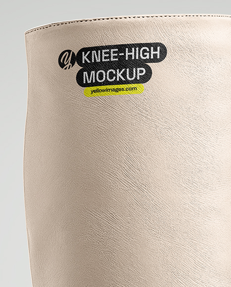 Women's High-Knee Boot Mockup