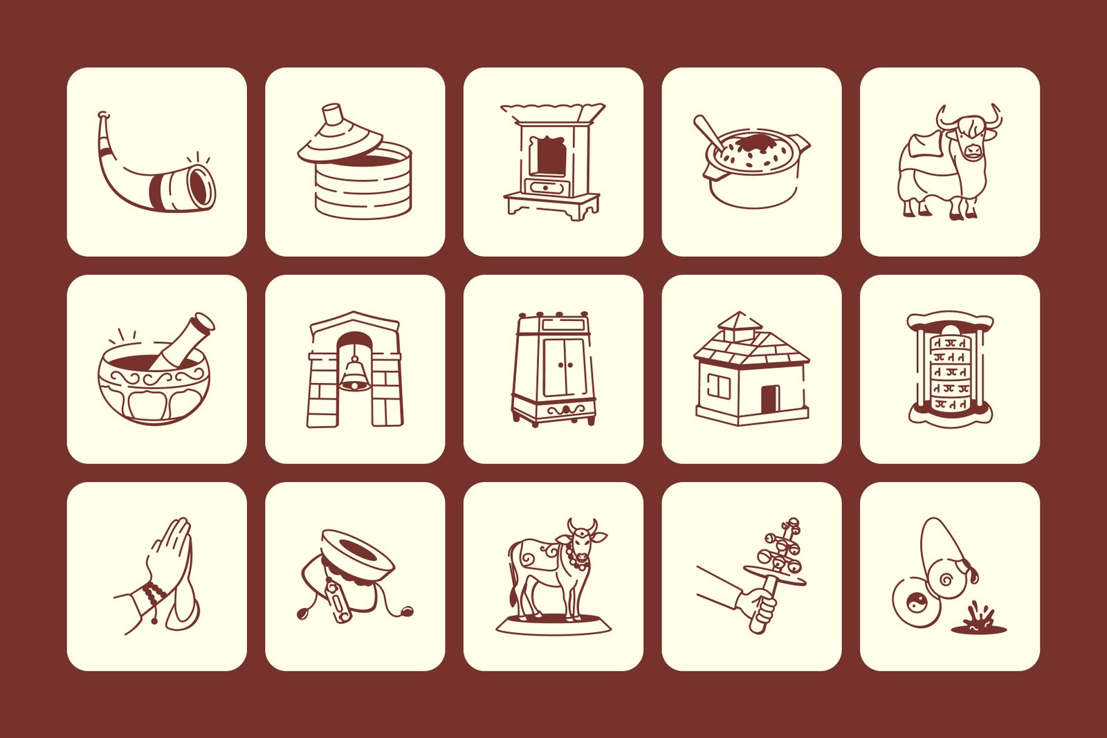 Himalayan Culture Drawing Art Set