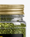 Plastic Jar with Parsley Flakes Mockup