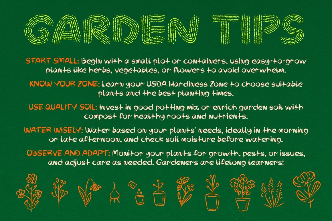 Garden Notes handwritten font