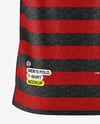 Men's Heather Raglan Polo Shirt Mockup - Back View