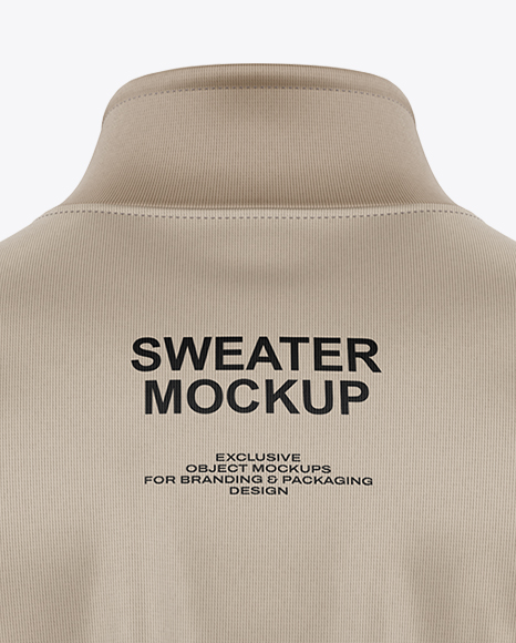 Zip Sweatshirt Mockup - Back View