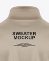 Zip Sweatshirt Mockup - Back View