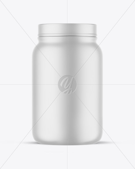 Matte Protein Jar Mockup