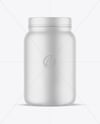 Matte Protein Jar Mockup