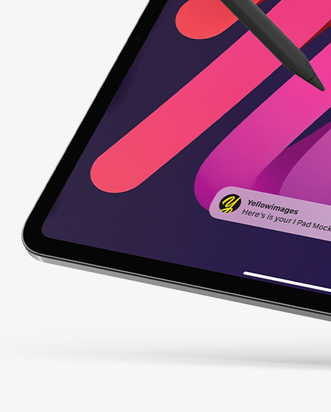 iPad Pro with Apple Pencil Mockup