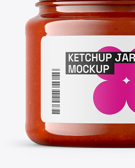 Tomato Sauce Jar Mockup