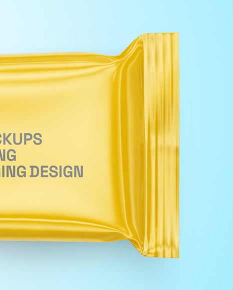 Glossy Snack Package Mockup