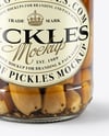 Glass Jar with Porcini Mushrooms Mockup