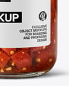 Jar with Tomato Bruschetta Mockup